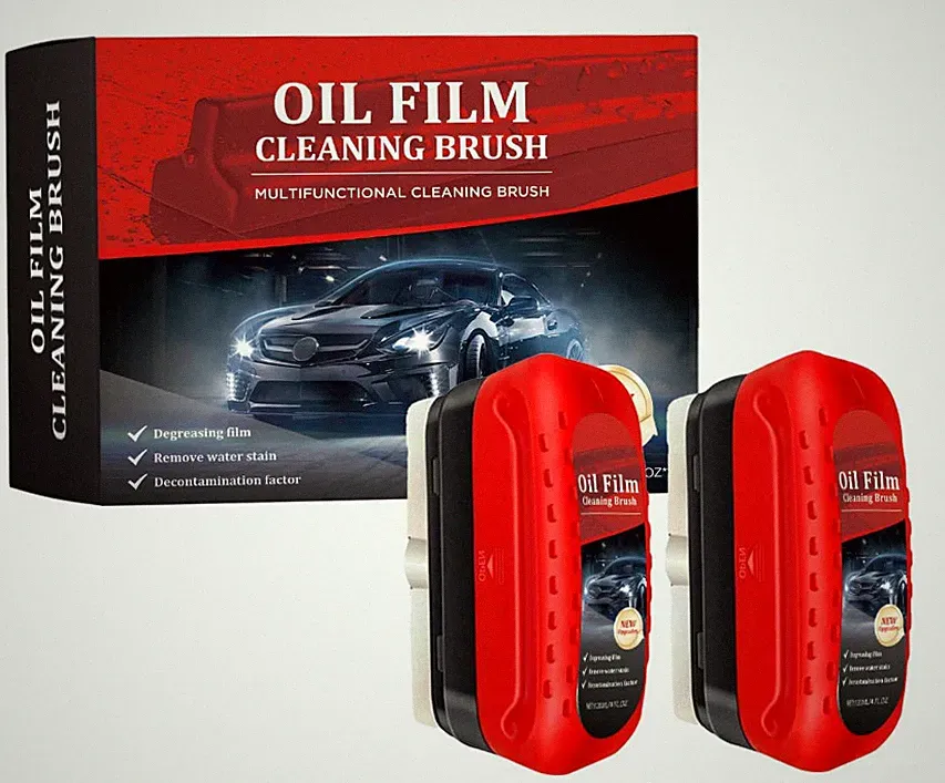 2025 Upgrade Oil Film Cleaning Brush for Car Windows & Windshield