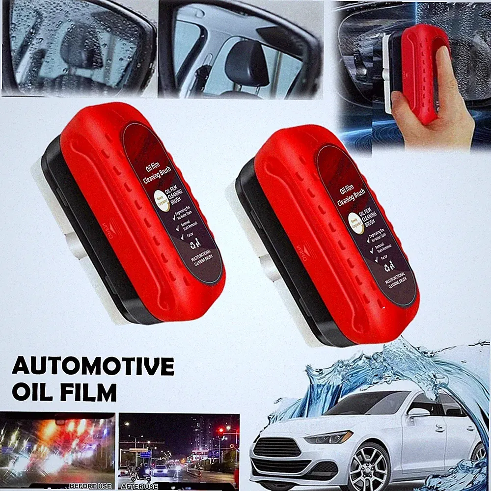 2026 New 120ML Automotive Oil Film Cleaning Brush Car Windows Glass Cleaning 2PC