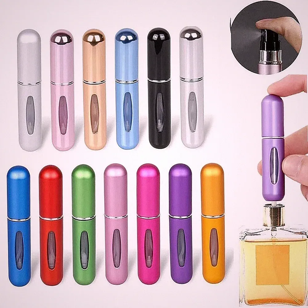 5ml Mini Portable Bottom-Filling Pump Perfume Refillable Spray Bottle Empty Cosm