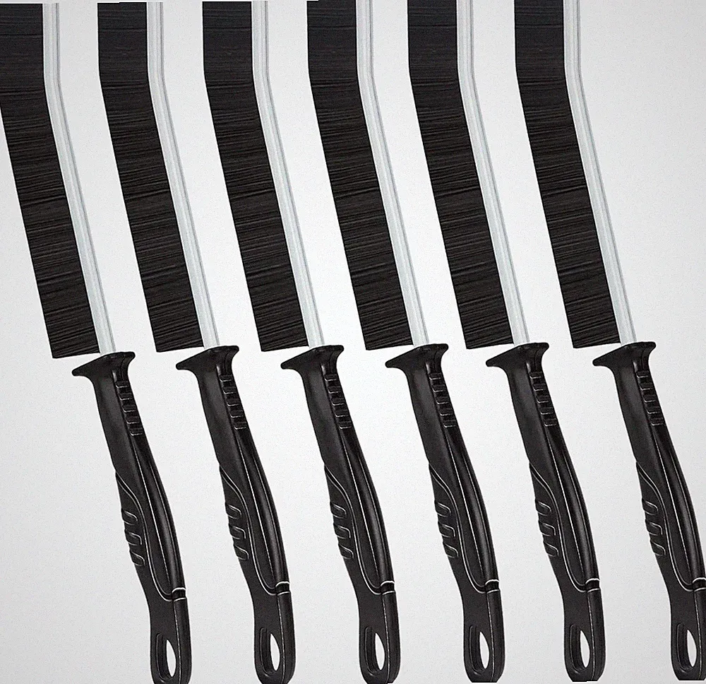 6-Piece Multifunctional Hard Bristle Crevice Cleaning Brush Set for All Surfaces