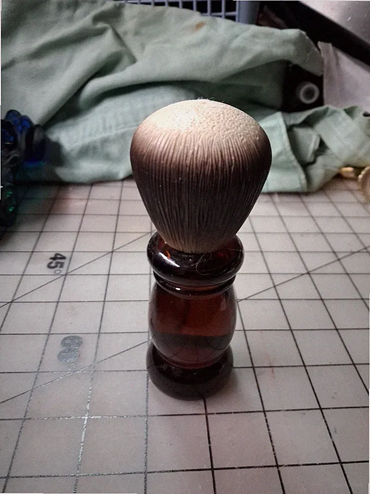 Avon Barber Shop Brush - Vintage Cologne Bottle Full