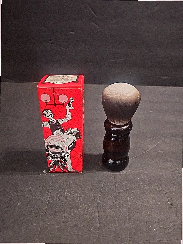 Avon Barber Shop Brush Wild Country Cologne Decanter 1.5 fl oz