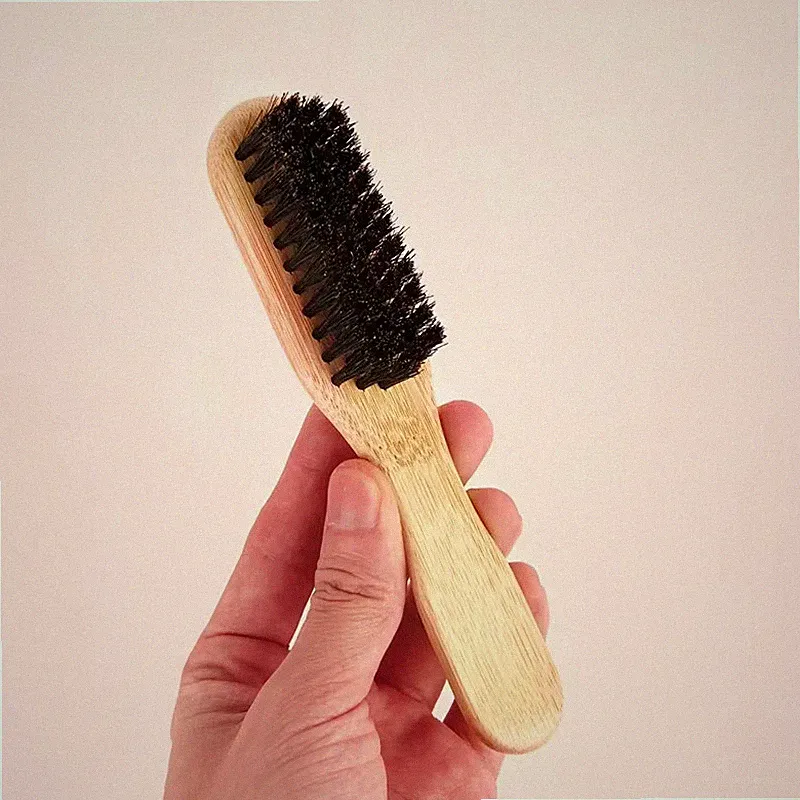 Boar Bristle Hair Brush (Unisex) - Fragrance-Free Professional Barber Styling Br