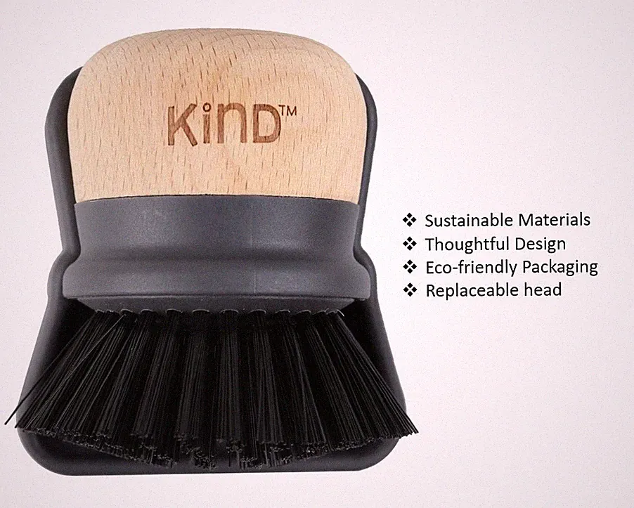 Casabella KIND Palm Brush with holder (Perfect Dish scrubber)