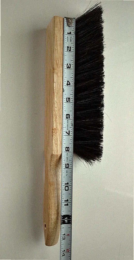 Counter Brush Wood Handle ~ 50 % Horsehair - 50 % Synthetic Bristles ~ 8" Brush