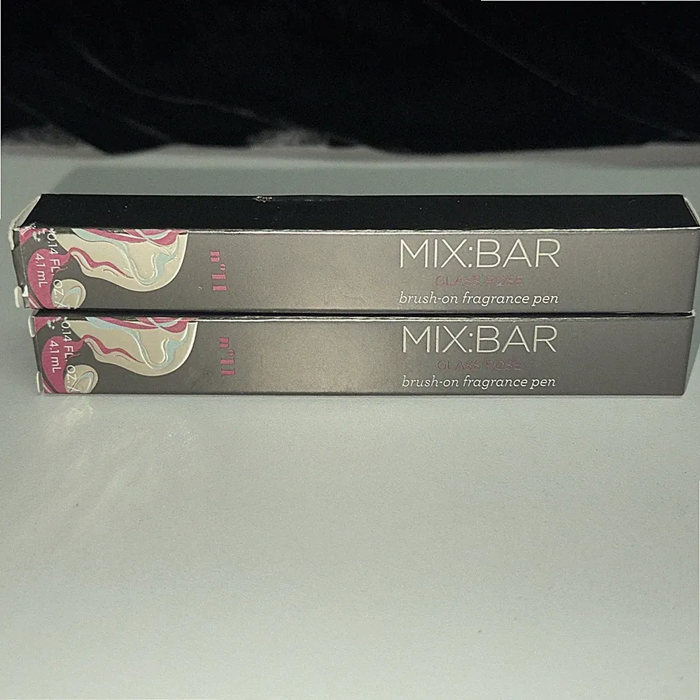 LOT OF 2 Mix Bar GLASS ROSE Perfume EDP N°11 Eau De Parfum Fragrance Pen