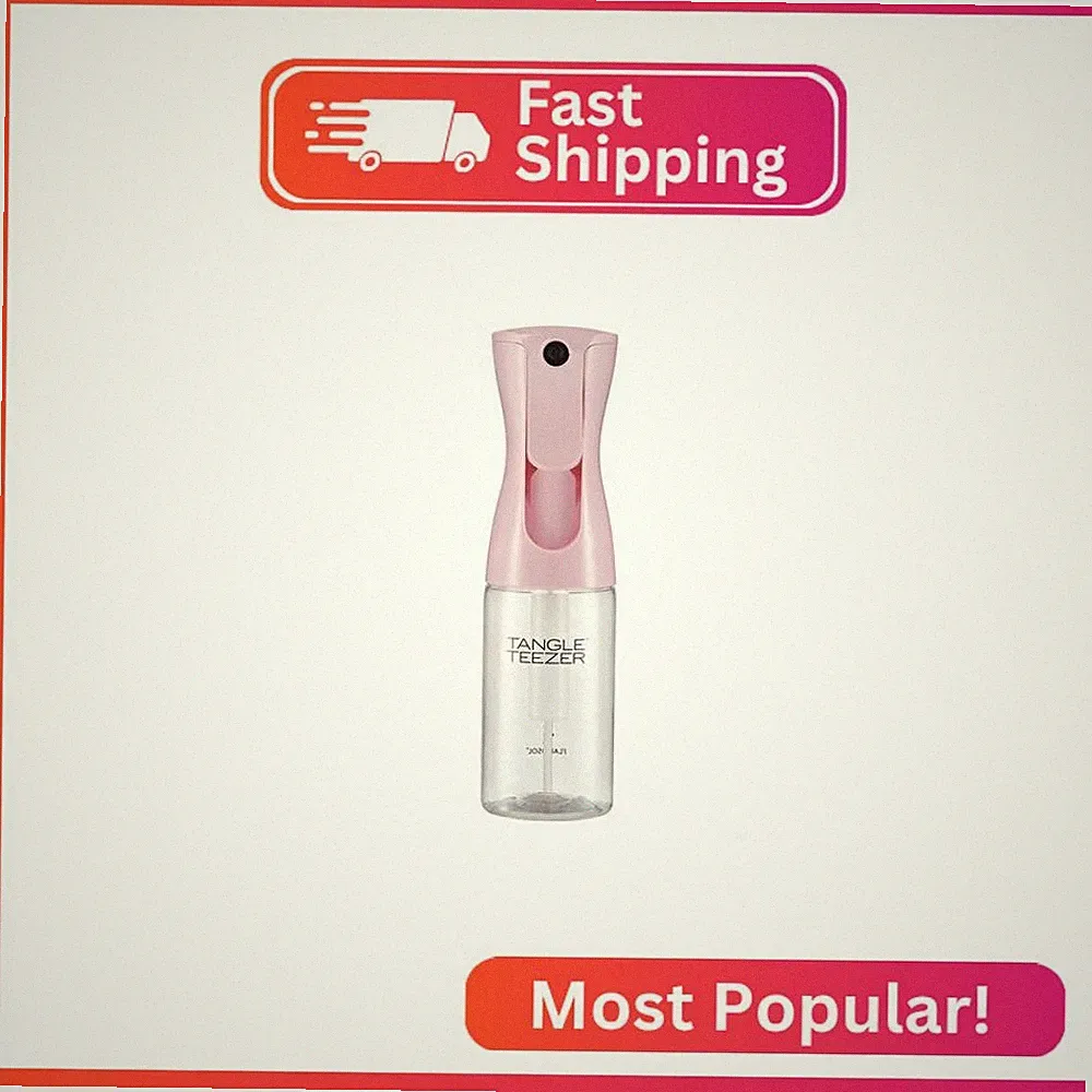 TANGLE TEEZER Travel-Size Fine Mist Continuous Spray Bottle, Reusable and Refill