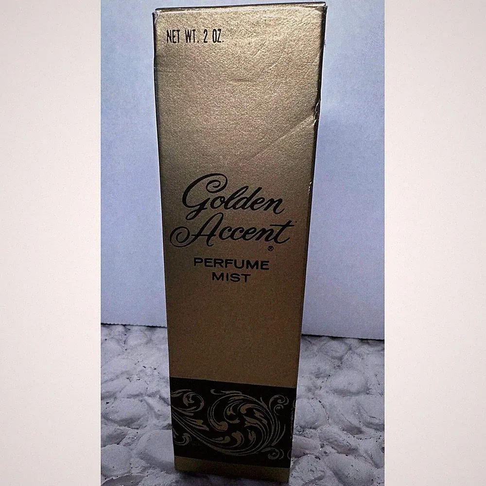 Vintage Golden Accent Perfume Mist 2 Oz Spray Fuller Brush Company New in Box